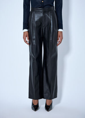 Bottega Veneta Soft Semi Shiny Nappa Trousers Black bov0265059