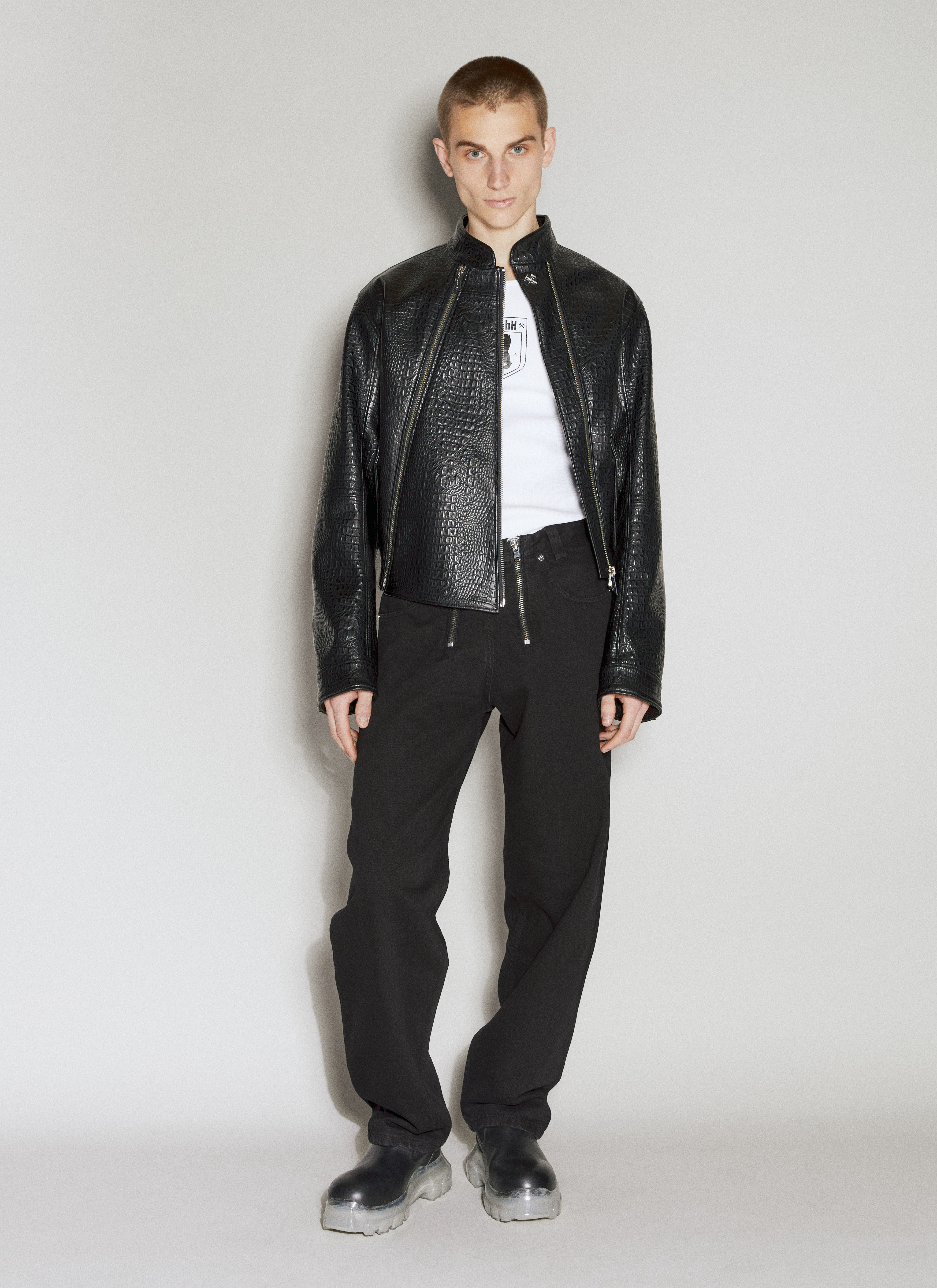 GmbH Men's' Double-Zip Jeans in Black | LN-CC®