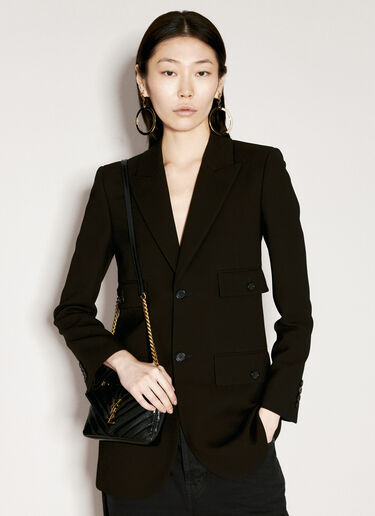 Saint Laurent Cassandre 吊坠圈形耳环  金色 sla0255079