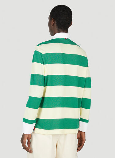 Thom Browne Striped Polo Shirt Green thb0151029