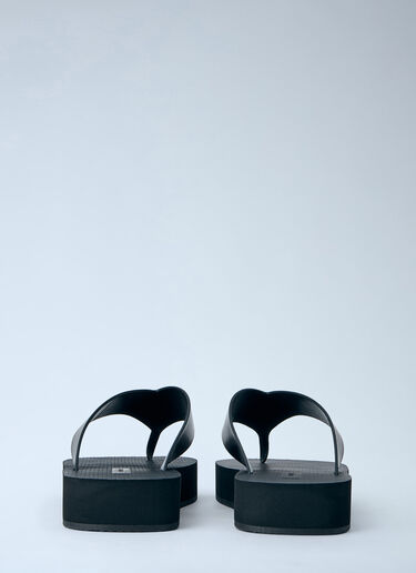 The Row Dune Platform Thong Sandals Black row0264071
