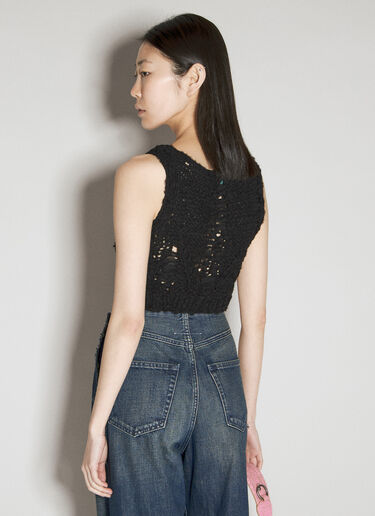 Guess USA クロシェトップス ブラック gue0231015