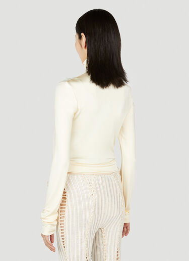 Marni Circle 正面拉链运动衫 白色 mni0252012