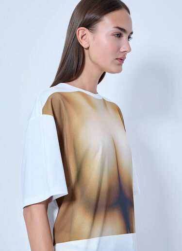 LN-CC® - Jean Paul Gaultier: Graphic Print T-Shirt - White Jean Paul Gaultier Graphic Print T-Shirt White jpg0266001