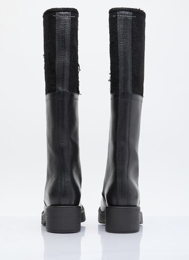 MM6 Maison Margiela Biker Boots Black mmm0254015