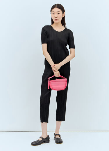 Pleats Please Issey Miyake 褶裥半月形手提包 粉色 plp0256005