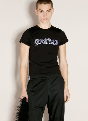 Martine Rose Shrunken T-Shirt Black mtr0156015