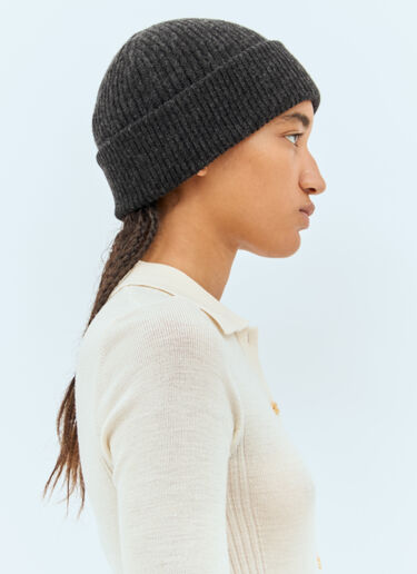 Rib Beanie Hat Ganni Rib Beanie Hat Black gan0258059