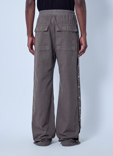 LN-CC® - Rick Owens DRKSHDW: Wide Pusher Pants - Grey Rick Owens DRKSHDW Wide Pusher Pants Grey drk0166010