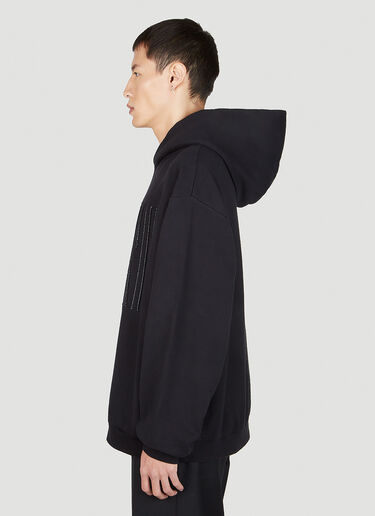 Marni 徽标缝线连帽运动衫 黑色 mni0151006