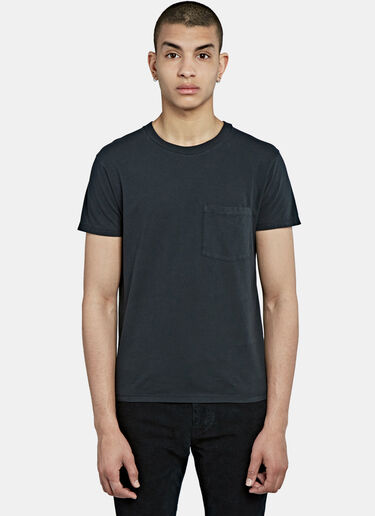 Saint Laurent Crew Neck Pocket T-Shirt Black sla0126016