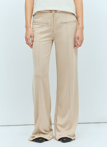Courrèges 인터로크 트랙 팬츠  베이지 cou0255011