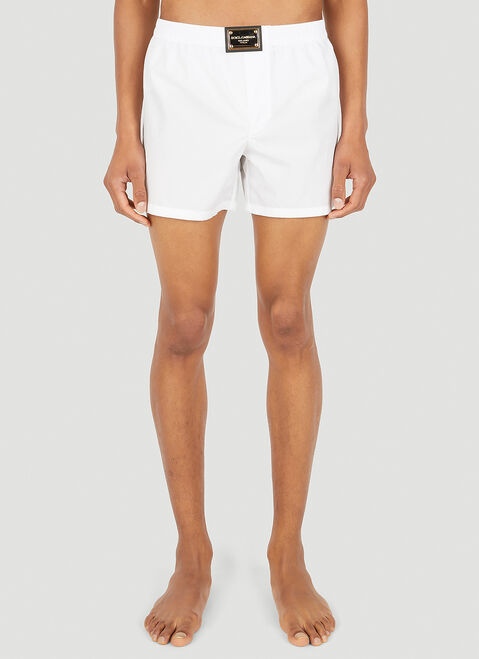 Dolce & Gabbana Logo Plaque Boxers White dol0152001