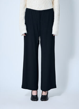 TOTEME Woven Drawstring Pants Beige tot0260011