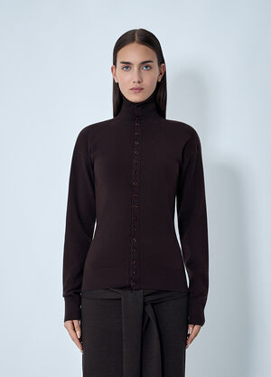 Lemaire Button-Down Cardigan Purple lem0262014
