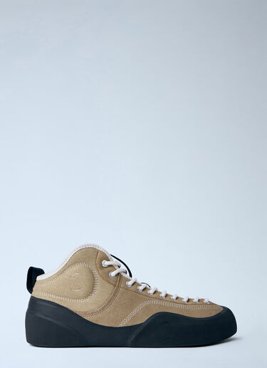 Village PM High-Top Canvas Sneakers Beige vpm0164004