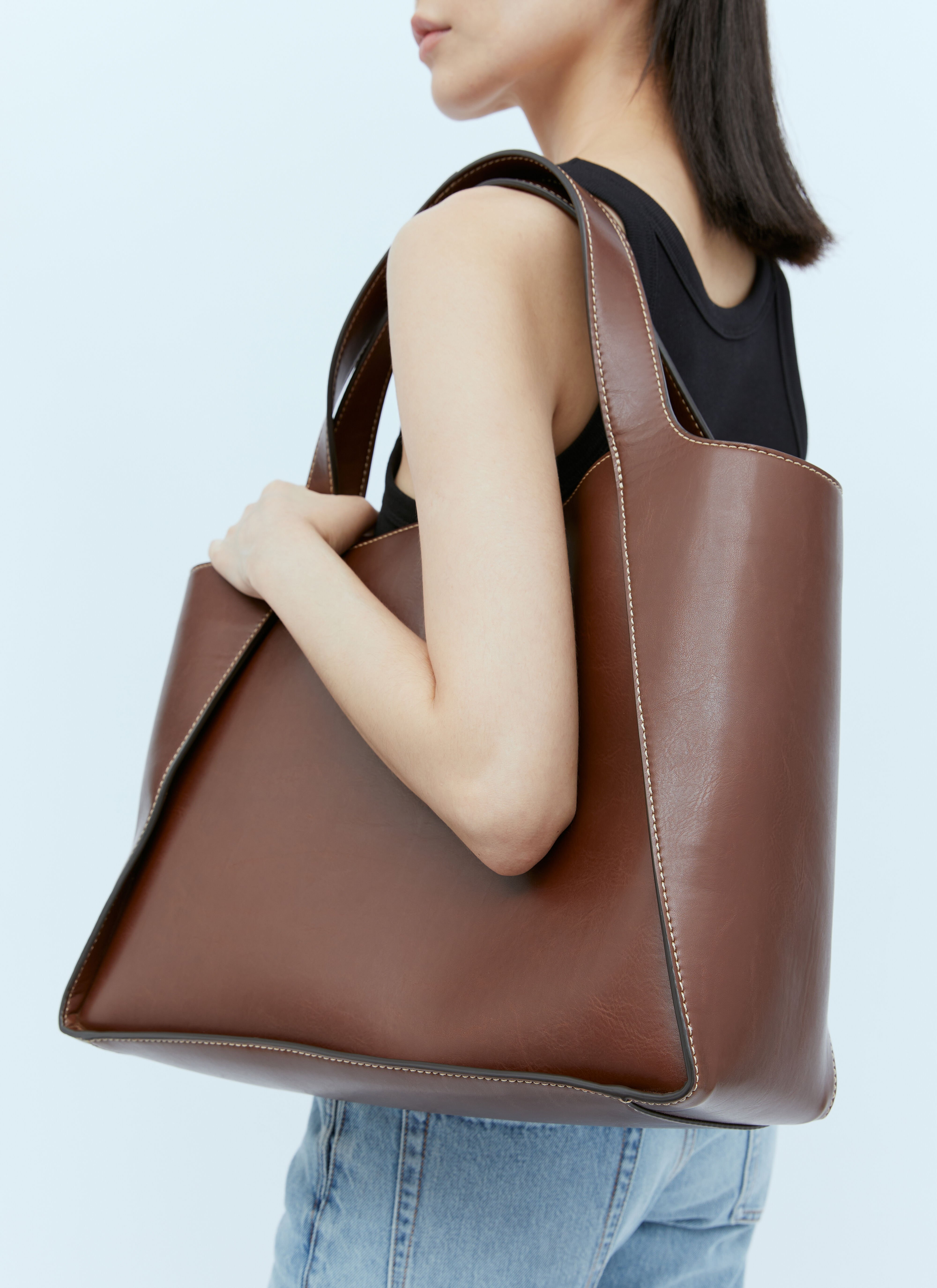 Stella McCartney Women's' Cut-Out Logo Alter Mat Tote Bag in