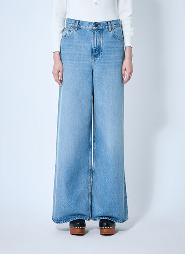 Chloé 하이 라이즈 진  블루 chl0260011