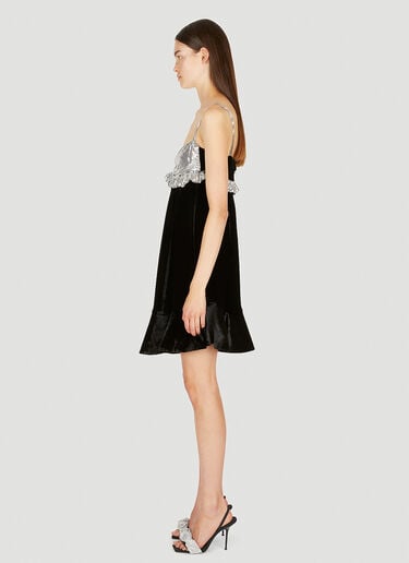 Rabanne Chainmail Panel Mini Dress Black pac0250030