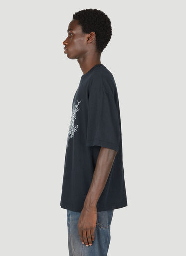 Acne Studios Glow In The Dark Logo T-Shirt Black acn0154026