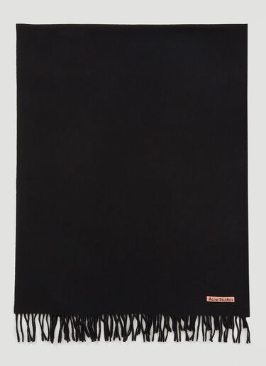 Acne Studios 徽标贴饰围巾 黑 acn0150077