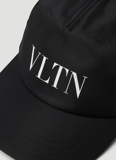 Valentino ベースボールハット｜VLTN｜ナイロン/プリントVLTN/ブラックルテニウム ブラック val0149050