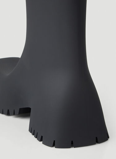 Balenciaga Trooper Rubber Ankle Boots Black bal0247158