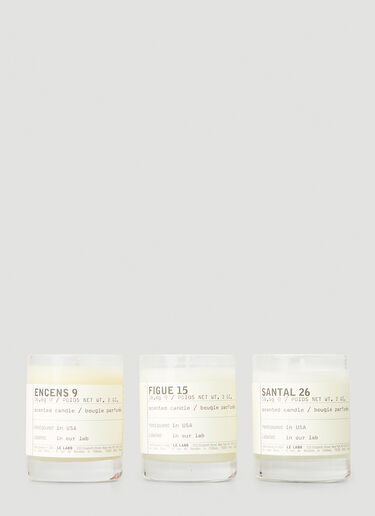 Le Labo Set Of Three Candle Discovery Set White lla0351001