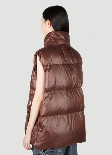 6 Moncler 1017 ALYX SM Islote Gilet Jacket Brown mal0351001