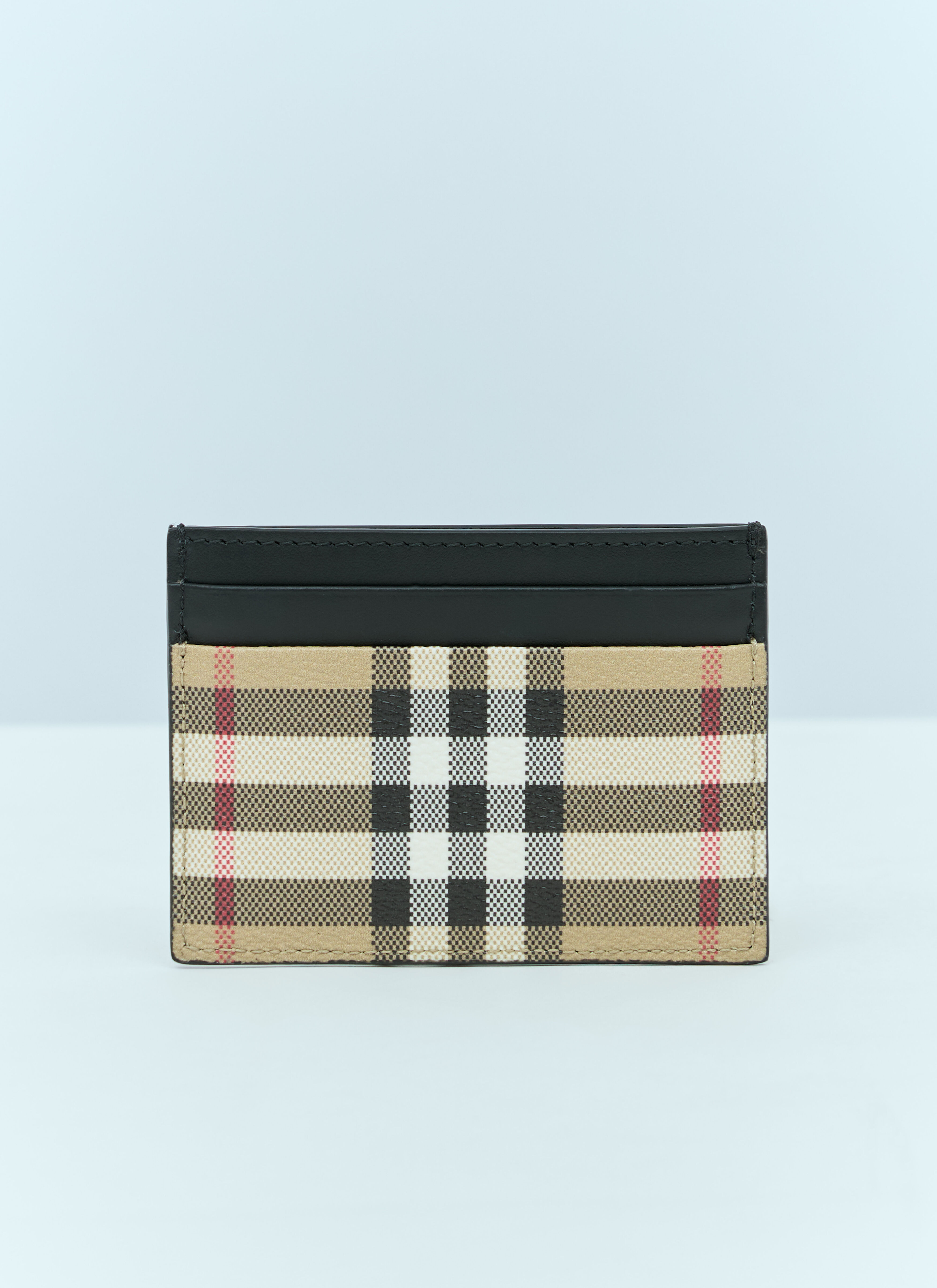 Burberry Check Cardholder Green bur0155030