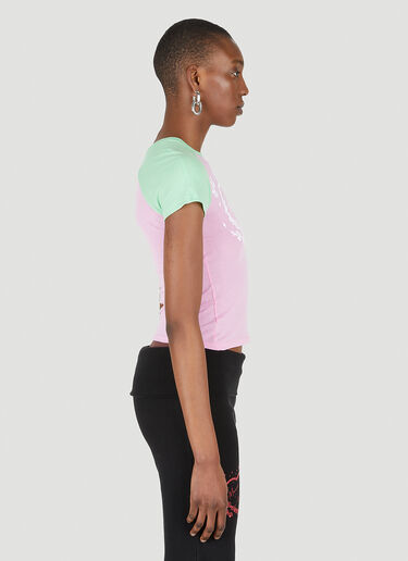 Maisie Wilen Slinky Two-Tone T-Shirt Pink/Green mwn0247004