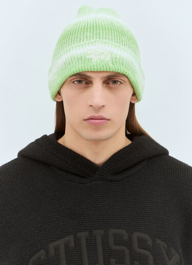 Stüssy Cuff Basic Striped Beanie Hat Green sts0159014