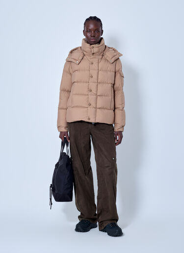 LN-CC® - Moncler: Maya 70 Hooded Short Down Jacket - Brown Moncler Maya 70 Hooded Short Down Jacket Brown mon0266002