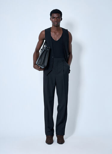 Saint Laurent Tuxedo High Rise Pants Black sla0159009