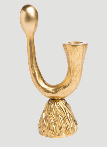 L'Objet Horn Candlestick Gold wps0642319