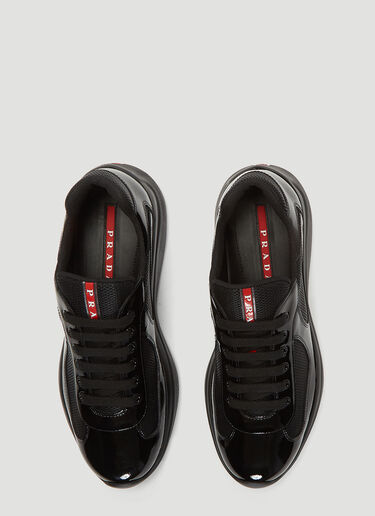 Prada America's Cup Lace-Up Sneakers Black pra0137059