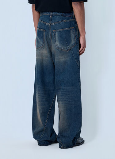 VETEMENTS Wide-Leg Denim Trousers Navy vet0164007