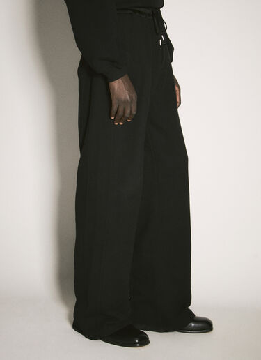 Saint Laurent Wide-Leg Track Pants Black sla0156015