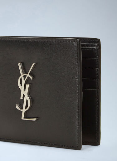 Saint Laurent Cassandre Bi-Fold Wallet Black sla0136055