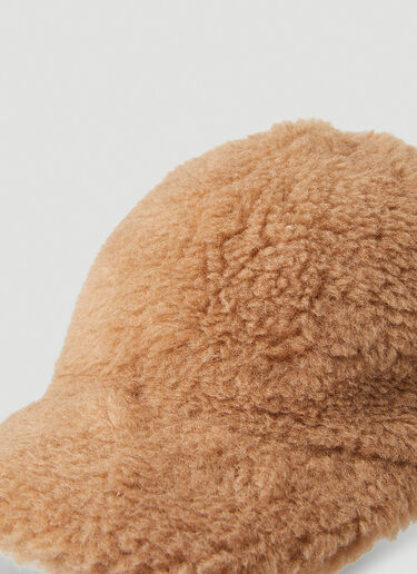 Max Mara Gimmy Fluffy Baseball Hat Camel max0250053