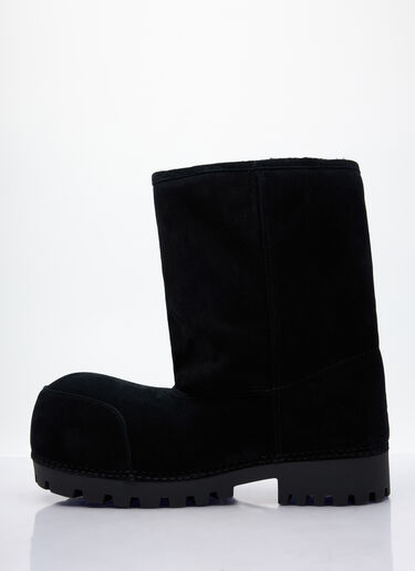 Balenciaga Alaska Faux-Fur High Boots Black bal0157035