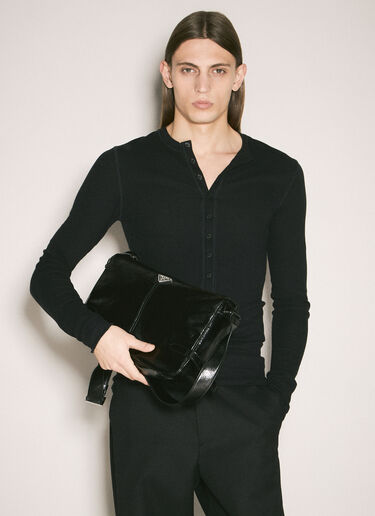 Prada Leather Crossbody Bag Black pra0159039