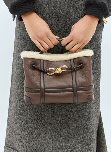 Bottega Veneta 小号 Andiamo 手提包 棕色 bov0258022