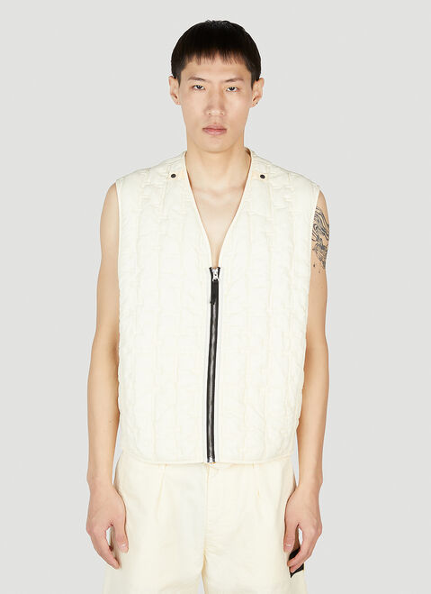 Stone Island Shadow Project 퀼팅 베스트 크림 shd0152005