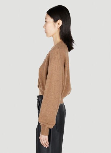 Alexander Wang 드레이프 카디건 브라운 awg0251028