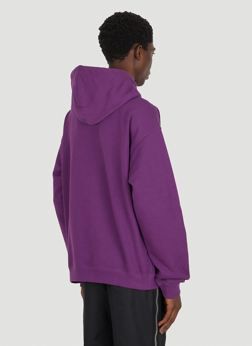 Gucci Mirror Logo Hooded Sweatshirt in Purple LN CC