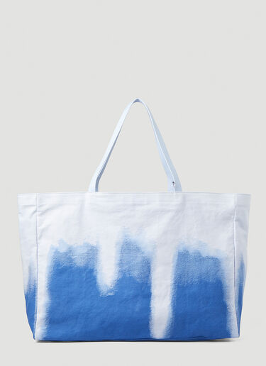 Acne Studios Logo Patch Bleached Tote Bag White acn0347011