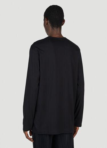 Graphic Print Long Sleeve T-Shirt Yohji Yamamoto Graphic Print Long Sleeve T-Shirt Black yoy0152014