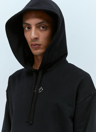 Diesel S-막스 후드 스웨트셔츠 블랙 dsl0153001