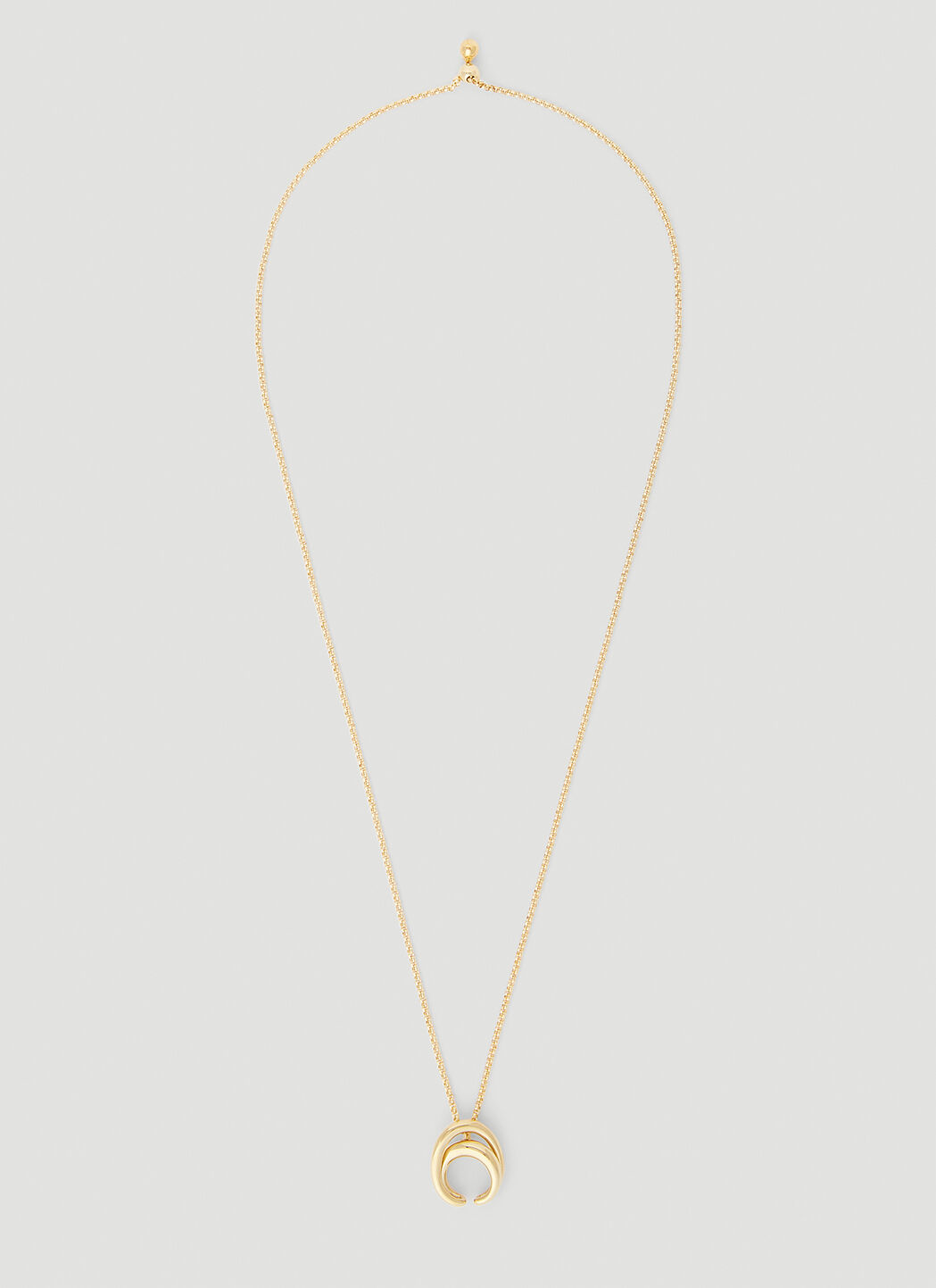 Statement gold initial necklace on sale